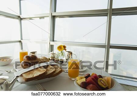 Stock Image - Breakfast table. Fotosearch