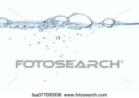 Stock Photograph - Bubbles on surface of water. Fotosearch