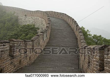 Stock Image - China, Great Wall of China. Fotosearch