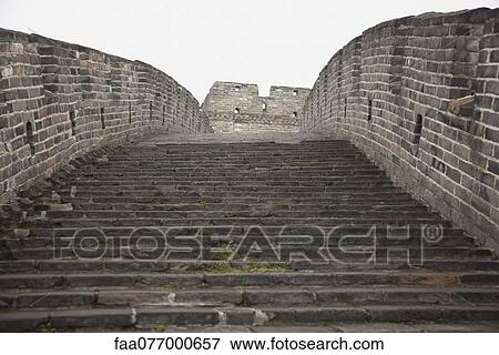 China, Great Wall of China View Large Photo Image Stock Photo - China, Great Wall of China. Fotosearch