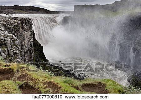 Stock Image - Dettifoss waterfall, Vatnajokull National Park, Iceland. Fotosearch