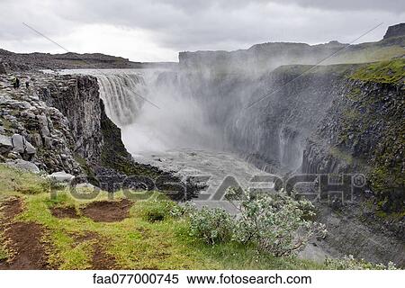 Stock Photography - Dettifoss waterfall, Vatnajokull National Park, Iceland. Fotosearch