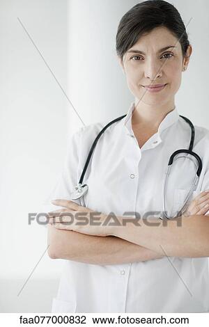 Stock Image - Doctor, portrait. Fotosearch
