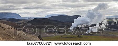 Geothermal power station, Iceland View Large Photo Image Stock Image - Geothermal power station, Iceland. Fotosearch