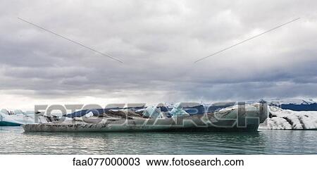 Stock Image - Iceberg in Jokulsarlon glacial lagoon, Iceland. Fotosearch