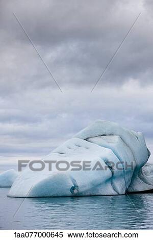 Stock Photography - Iceberg in Jokulsarlon glacial lagoon, Iceland. Fotosearch