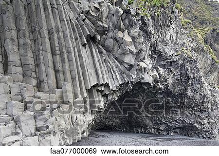 Stock Photo - Iceland, basalt columns. Fotosearch