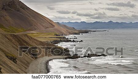 Stock Photography - Iceland, coastal view. Fotosearch