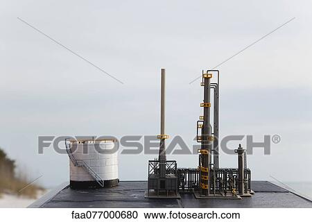 Model oil refinery View Large Photo Image Stock Image - Model oil refinery. Fotosearch