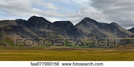 Stock Photograph - Mountains, Iceland. Fotosearch