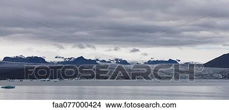 Panoramic view of Jokulsarlon glacial lagoon, Iceland View Large Photo Image Picture - Panoramic view of Jokulsarlon glacial lagoon, Iceland. Fotosearch