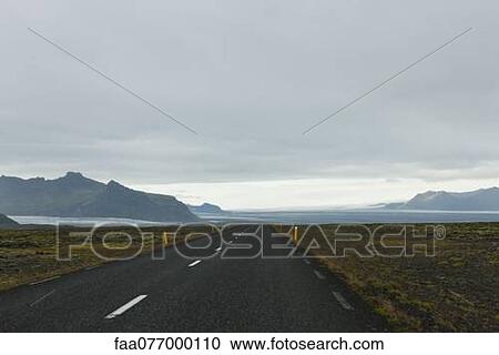 Road through glacial landscape, Iceland View Large Photo Image Stock Image - Road through glacial landscape, Iceland. Fotosearch