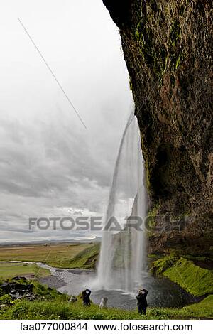 Picture - Seljalandsfoss waterfall, Iceland. Fotosearch