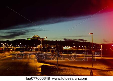 Stock Photo - Twilight near Reykjavik, Iceland. Fotosearch