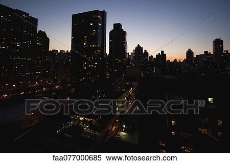USA, New York, New York City at night View Large Photo Image Stock Photography - USA, New York, New York City at night. Fotosearch