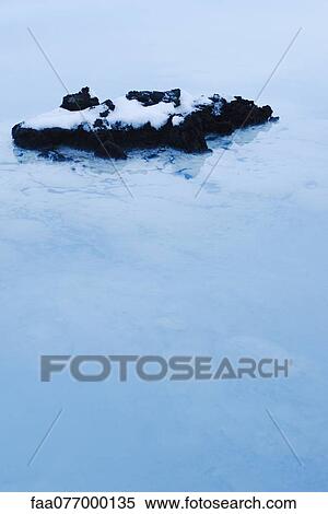 Stock Photography - Volcanic rock covered in silica mineral deposits, Blue Lagoon, Reykjanes Peninsula, Iceland. Fotosearch