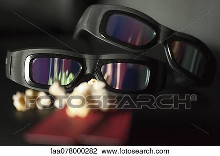 Stock Image - 3-D glasses. Fotosearch