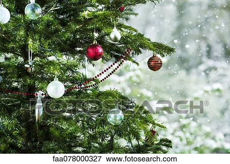 Stock Photo - Christmas tree, close-up. Fotosearch