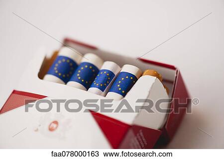 Cigarette pack containing rolled euros View Large Photo Image Stock Image - Cigarette pack containing rolled euros. Fotosearch