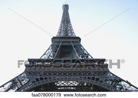 Stock Photo - France, Paris, Eiffel Tower, low angle view. Fotosearch