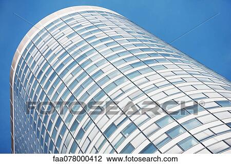 High rise building, low angle view View Large Photo Image Stock Image - High rise building, low angle view. Fotosearch