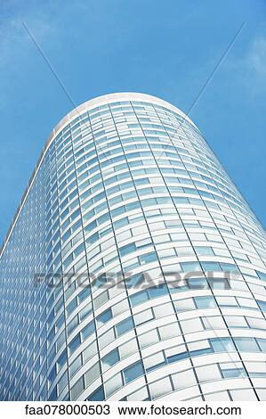 Stock Image - High rise building, low angle view. Fotosearch