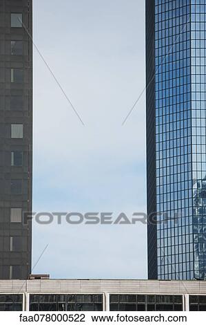 Stock Image - High rise buildings, cropped. Fotosearch