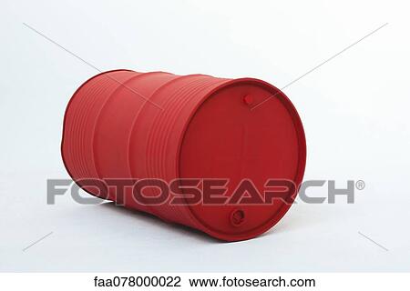 Stock Image - Metal oil drum. Fotosearch