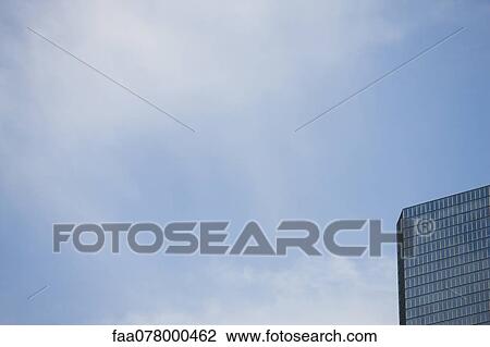 Stock Image - Modern building and blue sky. Fotosearch