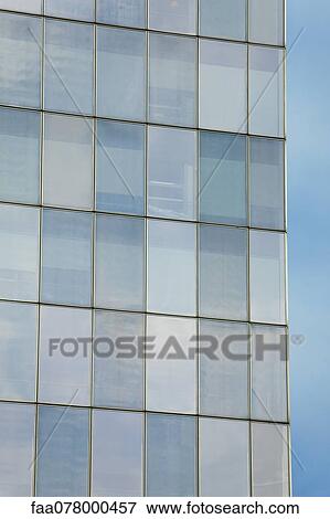 Stock Photo - Modern building facade, cropped. Fotosearch