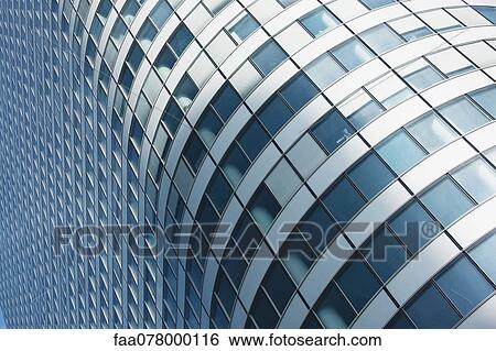 Modern building facade, full frame View Large Photo Image Stock Photograph - Modern building facade, full frame. Fotosearch