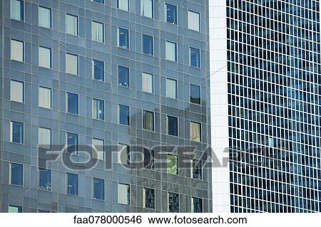 Modern building facades, full frame View Large Photo Image Stock Photograph - Modern building facades, full frame. Fotosearch