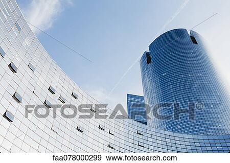Stock Photo - Modern buildings, low angle view. Fotosearch