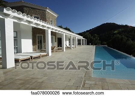 Resort swimming pool View Large Photo Image Stock Photograph - Resort swimming pool. Fotosearch