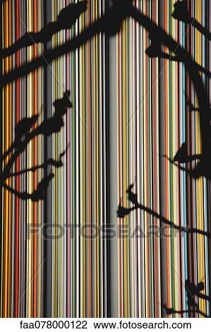 Stock Image - Striped facade, cropped. Fotosearch