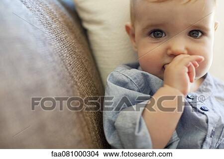 Picture - Baby boy, portrait. Fotosearch