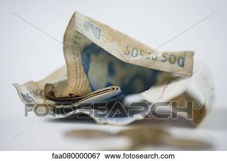 Crumpled Argentine pesos View Large Photo Image Stock Photo - Crumpled Argentine pesos. Fotosearch