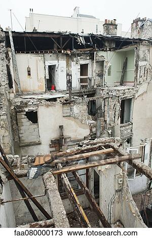 Stock Image - Demolition site. Fotosearch