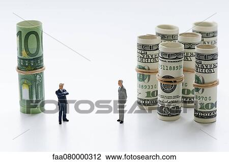 Euros competing against dollars View Large Photo Image Stock Image - Euros competing against dollars. Fotosearch
