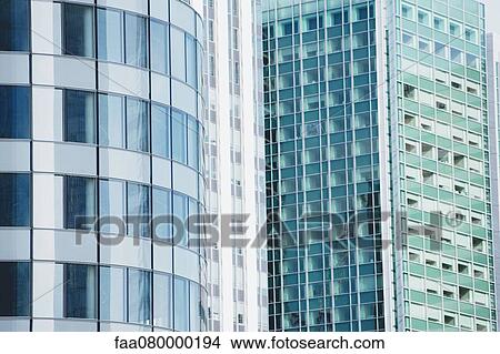 Picture - Facade of modern office buildings. Fotosearch