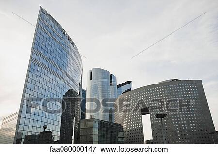 Stock Photo - Modern skyscrapers, low angle view. Fotosearch