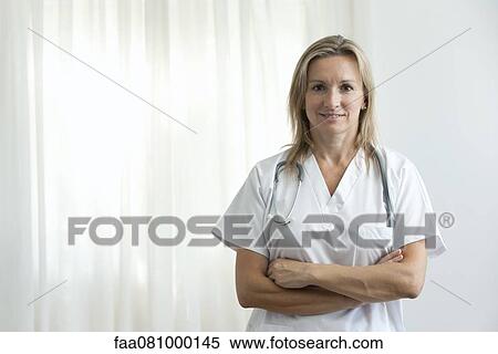 Stock Photography - Nurse, portrait. Fotosearch