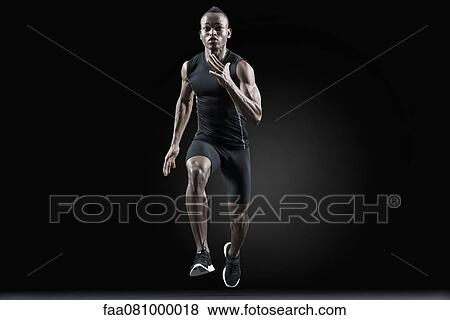 Stock Photo - Runner running. Fotosearch