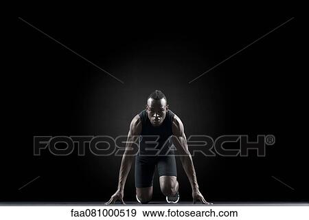 Runner st starting line View Large Photo Image Stock Photo - Runner st starting line. Fotosearch