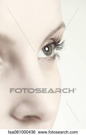 Stock Photograph - Woman's eye, close-up. Fotosearch