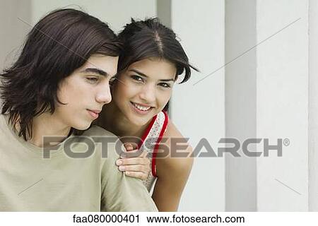 Stock Image - Young couple, portrait. Fotosearch