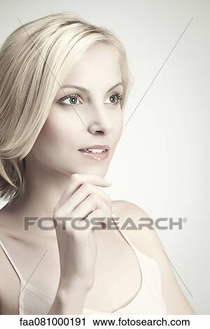 Young woman, portrait View Large Photo Image Stock Image - Young woman, portrait. Fotosearch