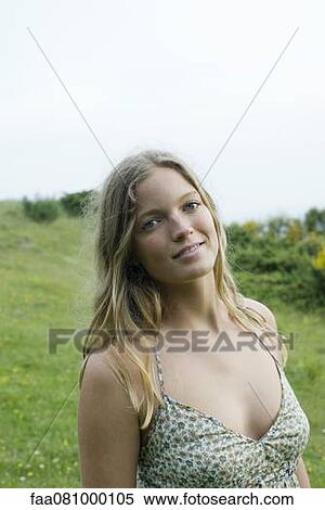 Stock Photography - Young woman, portrait. Fotosearch