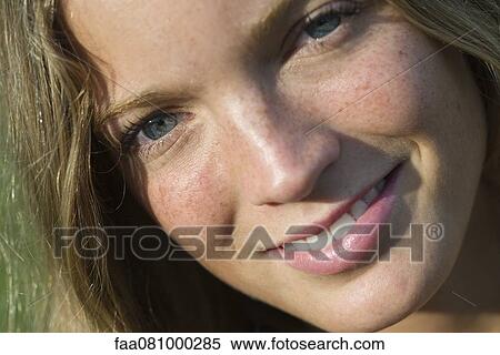 Stock Photography - Young woman, portrait. Fotosearch