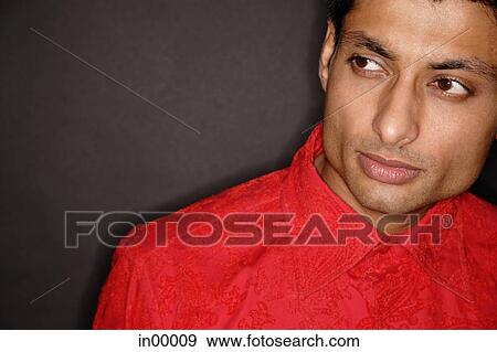 Man looking away, head shot View Large Photo Image Stock Photo - Man looking away, head shot. Fotosearch